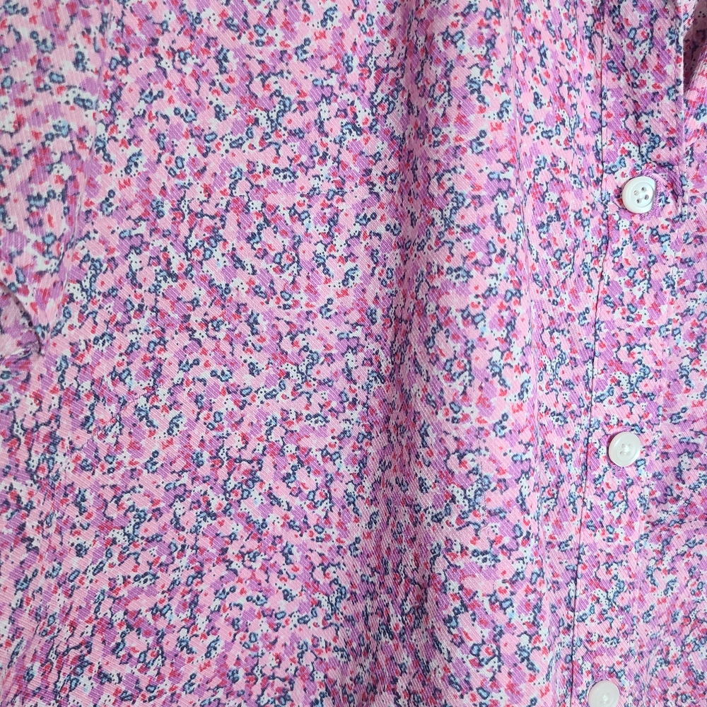 L.L. Bean Pink Floral Men's Shirt - Picture 4 of 4